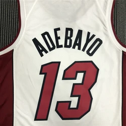 75th  Anniversary  Heat Press Diamond Logo T-shirt Custom Name Wade Butler Herro Adebayo Miami Basketball Jersey Uniforms