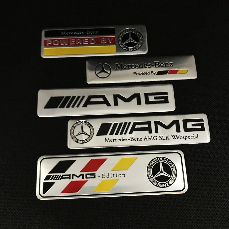 suitable for C-class E-class metal decorative stickers of Mercedes-benz, AMG, and aluminum labels