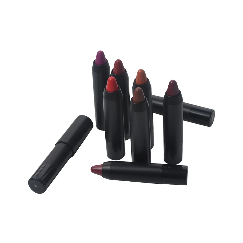 2022 New 12 Colors Velvet Matte Lipsticks Wax Pen Waterproof Sexy Red Lip Stick Makeup Lip Tint Pen Private Label Cosmetics