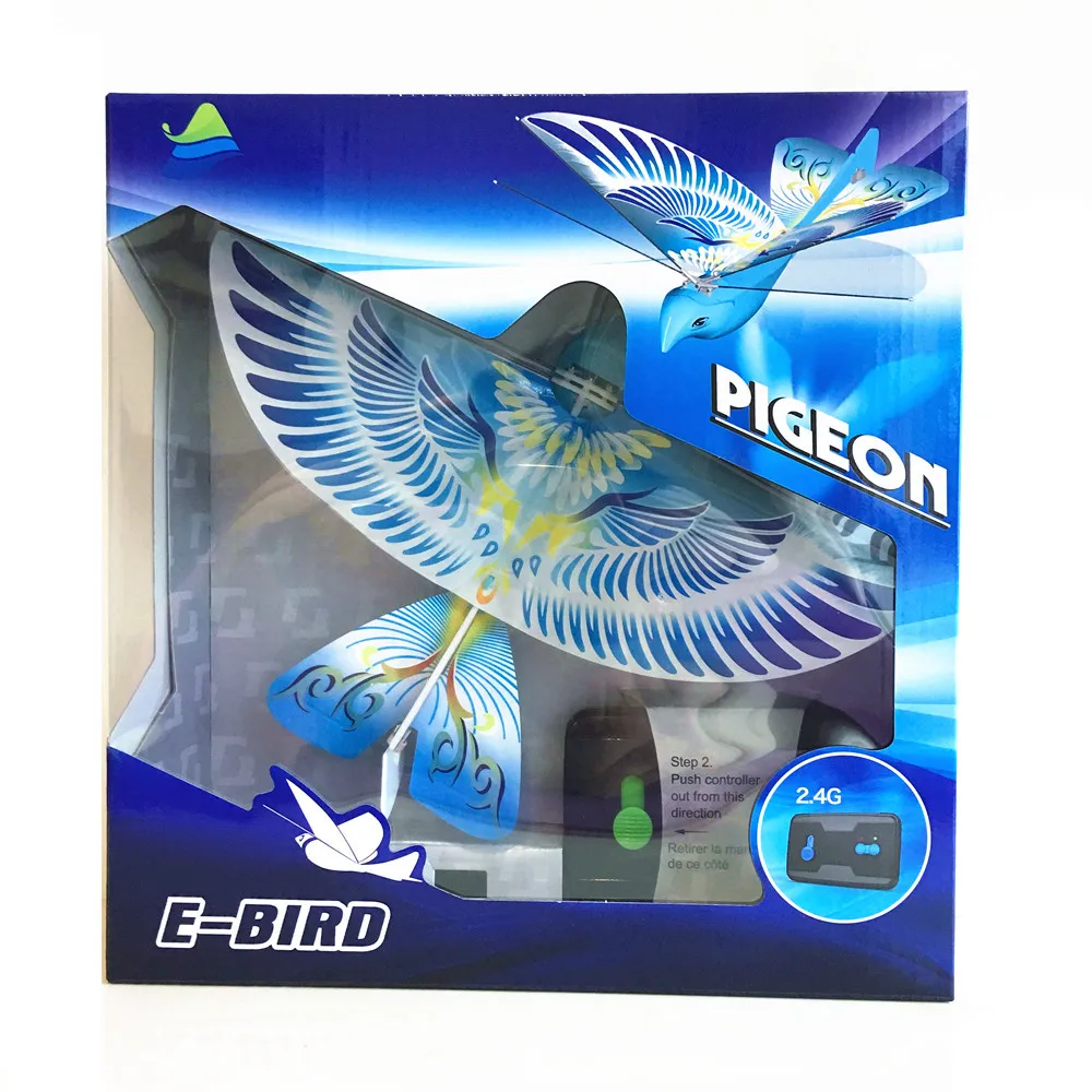 Fun Rc Flying Toy E-bird Rc Animal Plane Model With Led Light Outdoor Travel Play E-bird Toys Christmas Gift