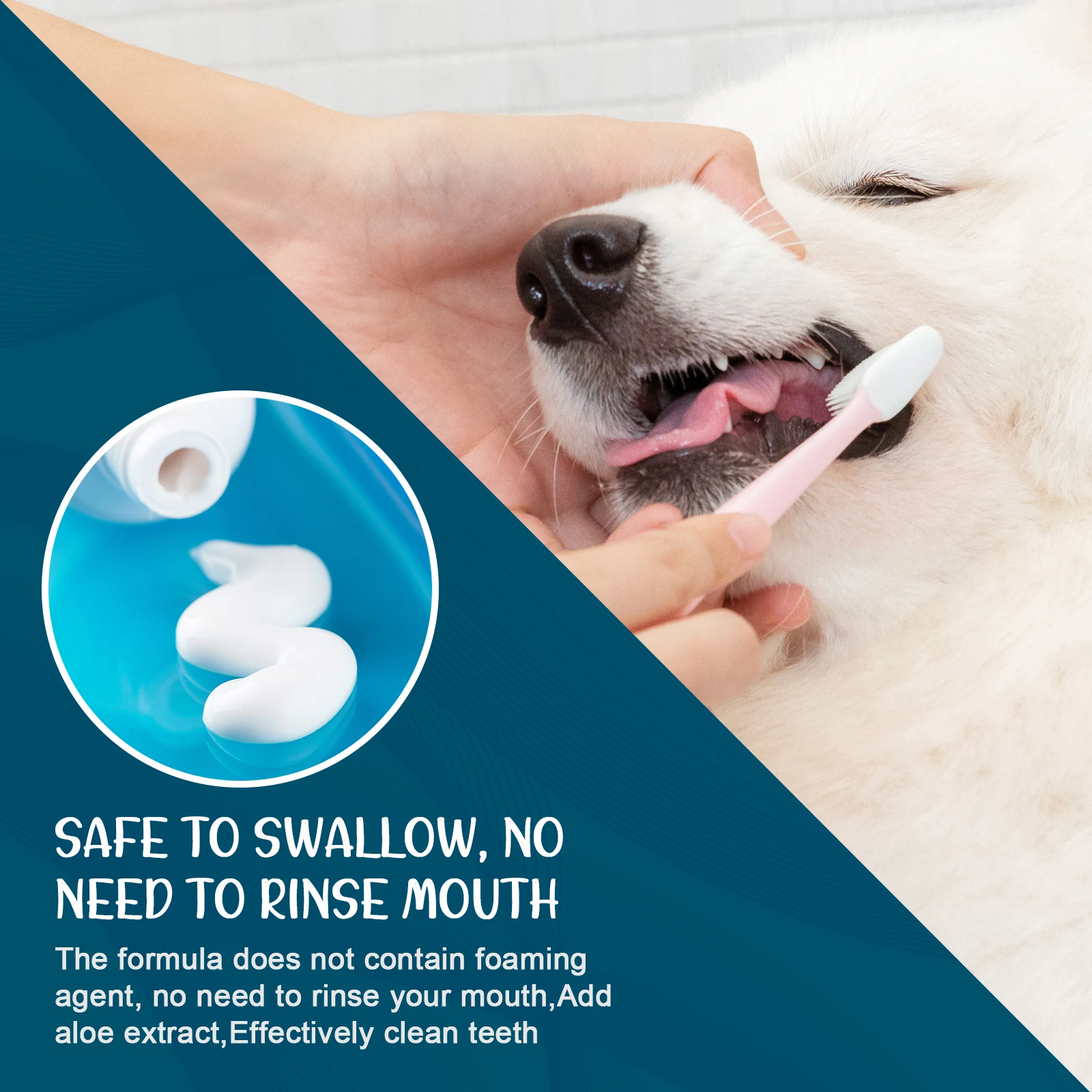 Private Label Bulk Professional Oral Cleaning Fresh Mint Pet Toothpaste Pet Dental Care Toothpaste for Dogs and Cats