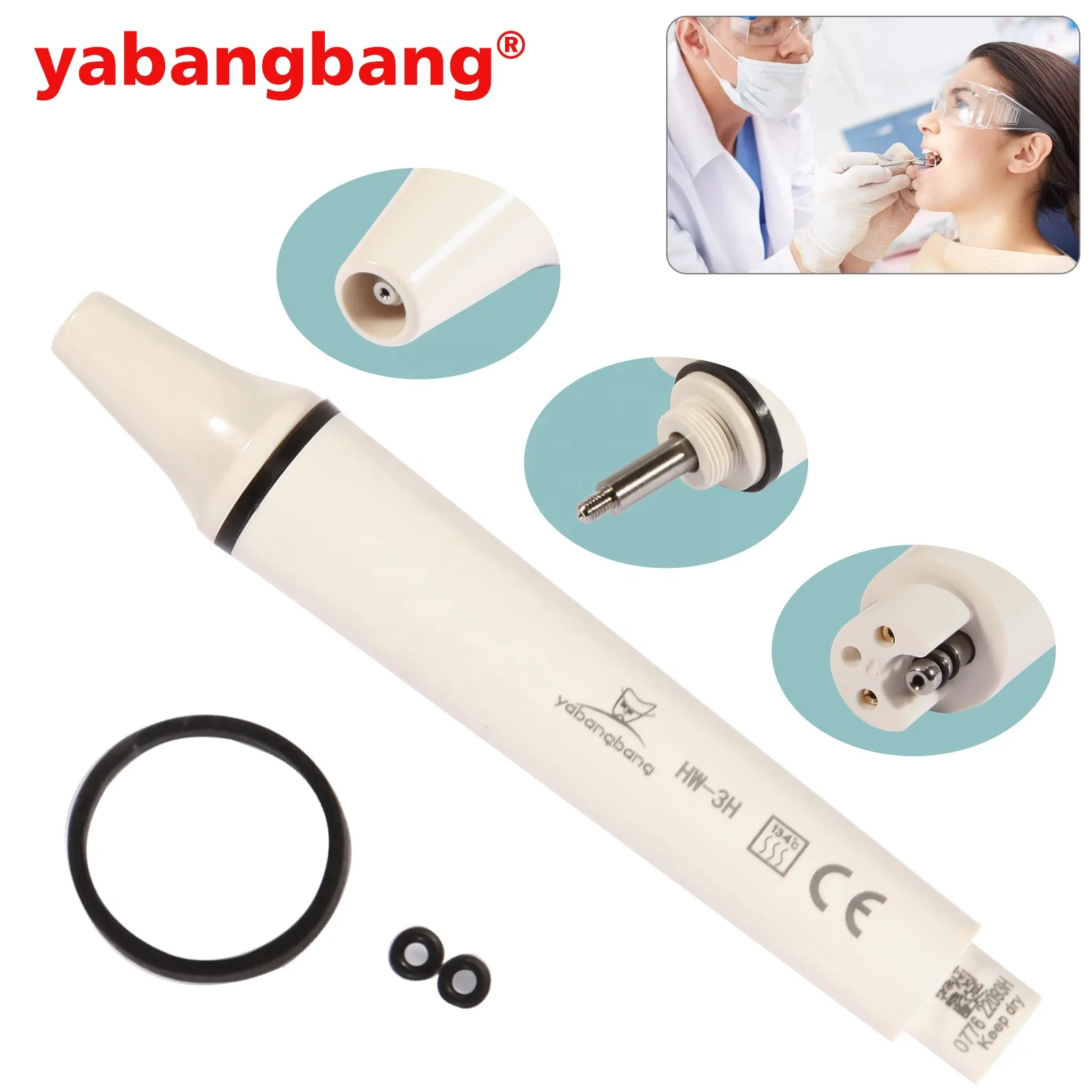 Hot Selling! Dental Ultrasonic Piezo Scaler Scaling Handpiece for EMS Woodpecker Turbine