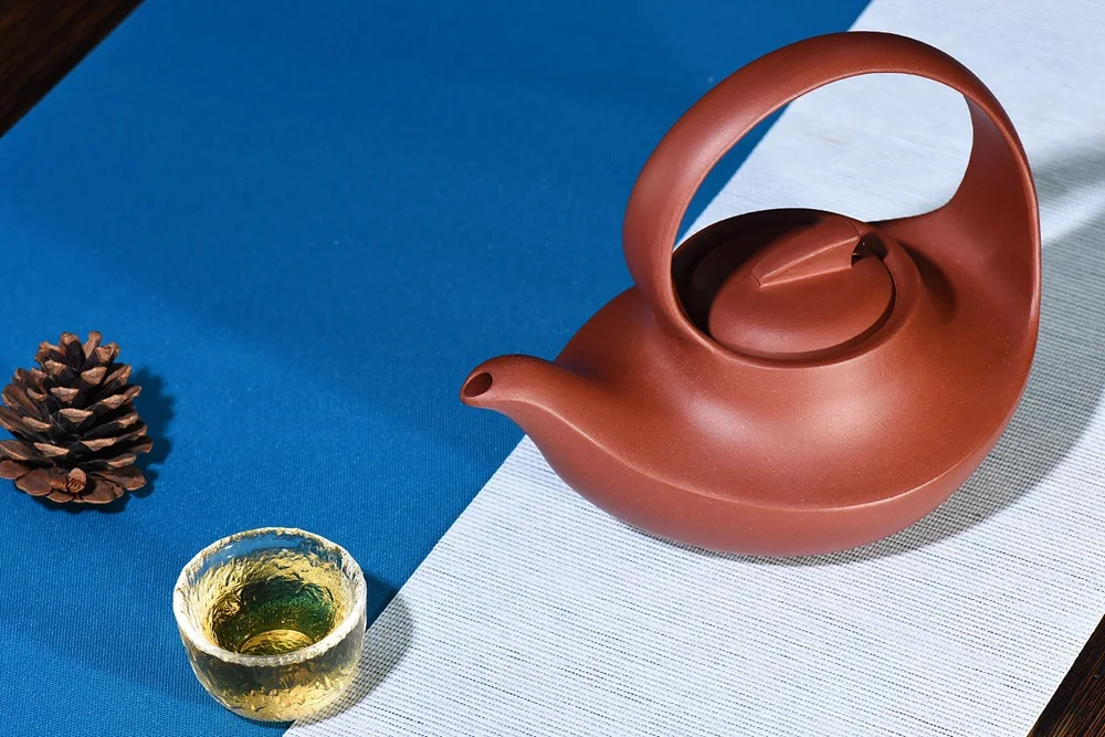 460ml  Yixing purple clay tea set Qu-teapot kung fu tea set old purple mud pot purple sand tea pot