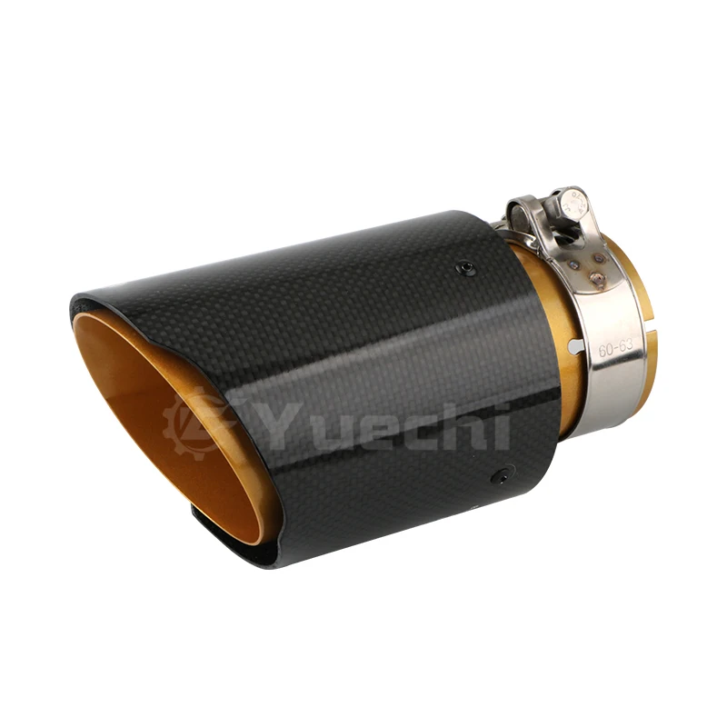 Car Exterior Accessories Customize Size Carbon Fiber Exhaust Pipe Universal  Car Modify Muffler Tail Tips