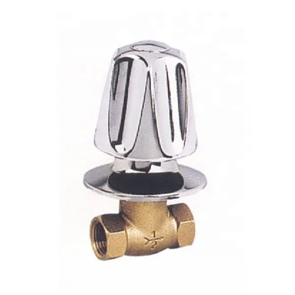 15mm Rough Brass T Head Stop Cock male thread valves