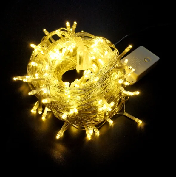 Outdoor Waterproof 220V/110V 8 Mode Flashing Christmas Fairy Light 10m 100LED String Tree Decorative Lighting