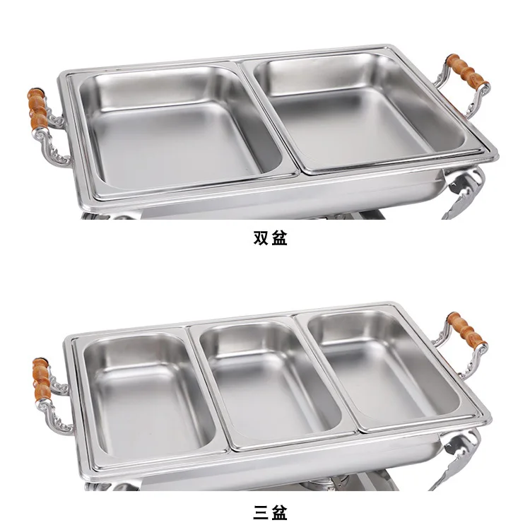 FTS Chafing Dishes Catering Set Food Warmers Warmer Chaffing Luxury Stove Chefing Wholesale Buffet Chafing Dish