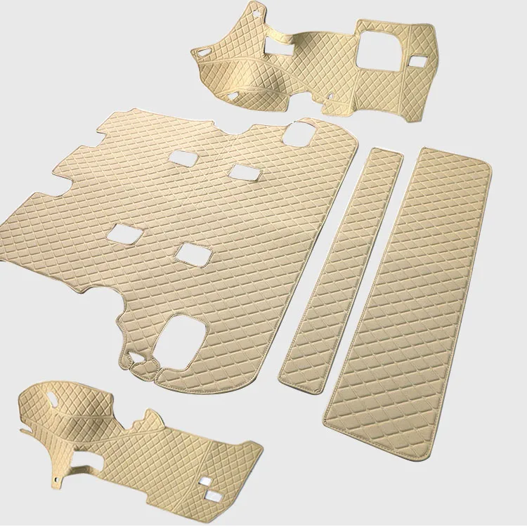  High Quality 5d PVC Leather Custom Rear Door Car Tailgate Trunk Floor Mats for Land