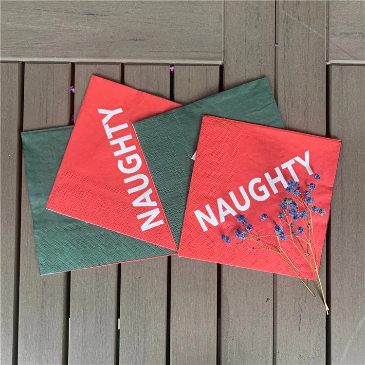 
personalized colored pocket folded table party paper napkins for dinner 