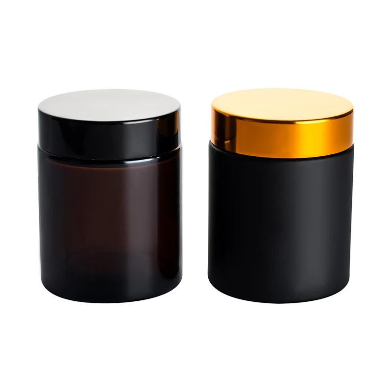 Wholesale cosmetic containers face cream container 5g 10g 15g 20g 30g 50g 100g clear glass cosmetic cream jar with lid