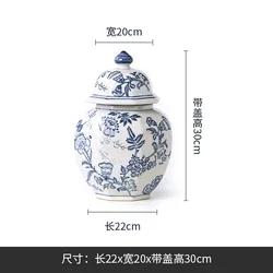 Chinese Factory Cheap Storage Jar Ornaments Jar Vase Large White Ceramic Ginger Jar