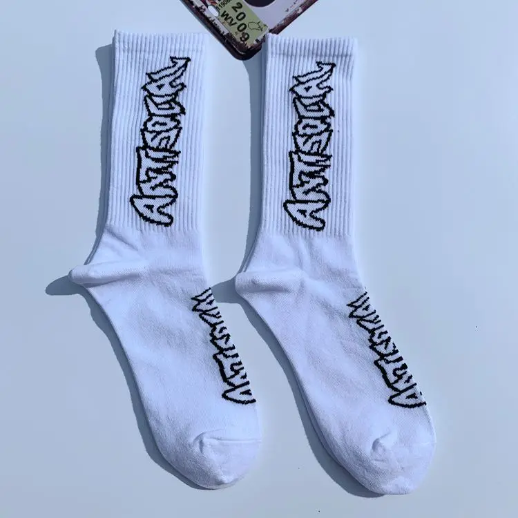 Fashion Word Humored Sock Creative Hip Hop Custom Street Skate Board Skateboard Crew Socks