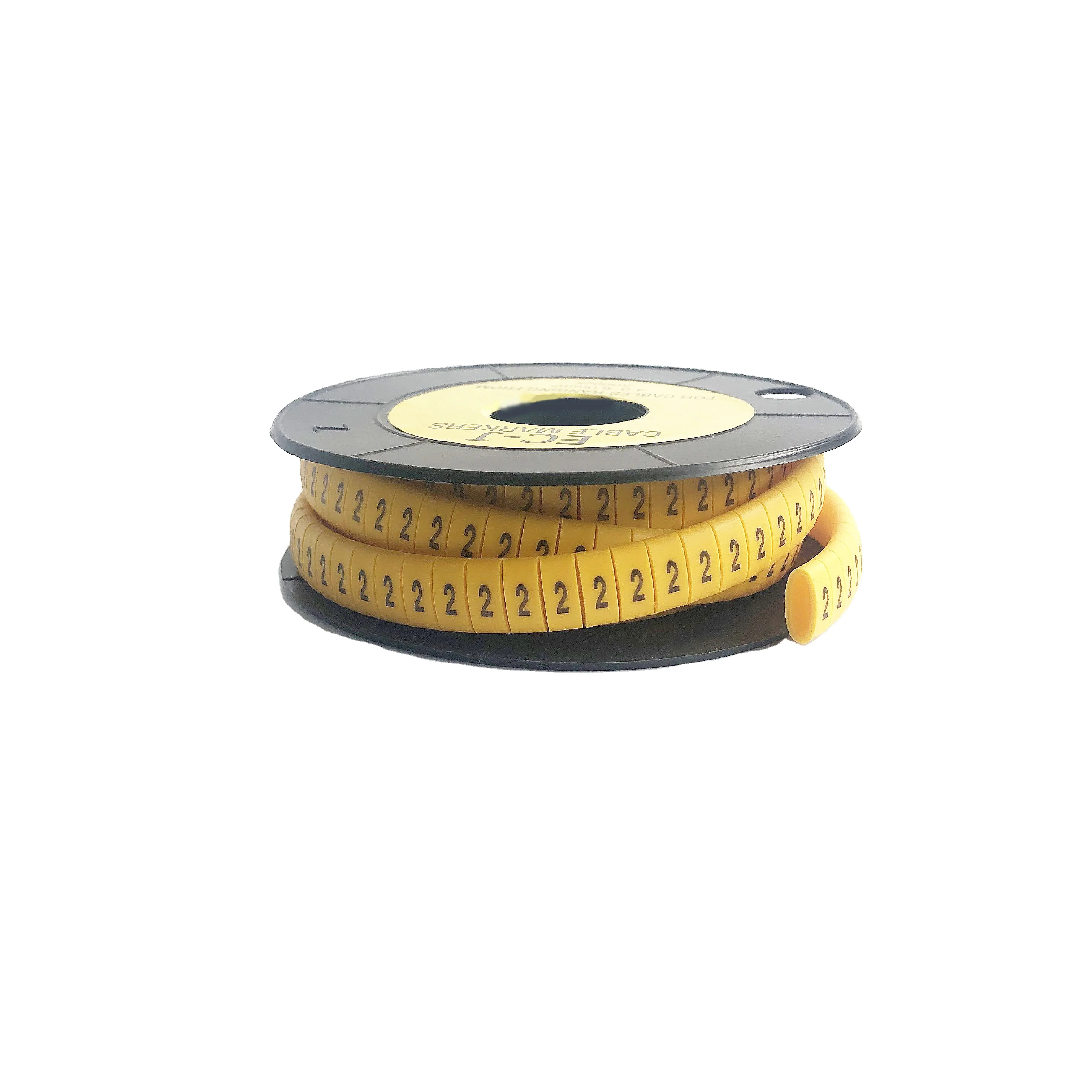 2023 In Stock Cable Marking Sleeves PVC Yellow Ec Series Cable Marker