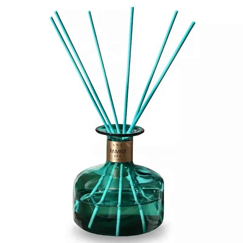 handmade glass Jadore charming fragrance glamour reed diffuser fiber wick home decoration
