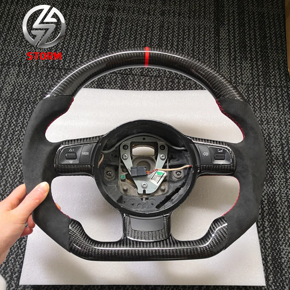 Private Custom Universal Racing Parts Customized Leather Carbon Fiber Car Steering Wheel For All Cars