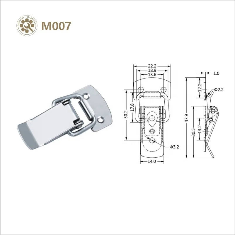 small size over centre toggle spring latch