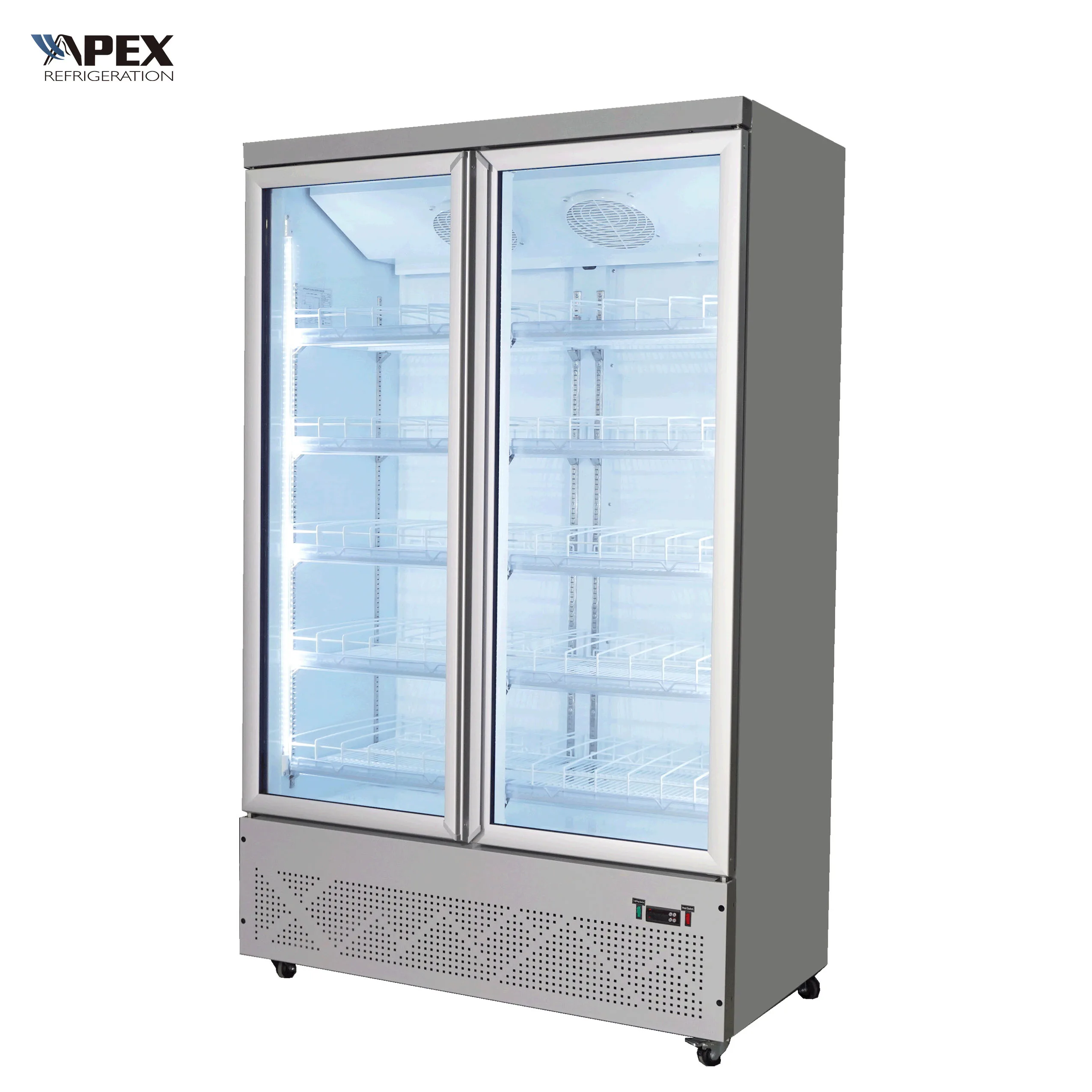 903L Commercial Display Cooler Double Swing Door Upright Refrigerator