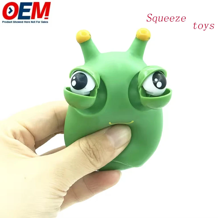 Squeeze toys creative Pop Eye Dragon Pinch happy pressure relief toy Squeeze Googly Eye dragon doll vent toy customer design