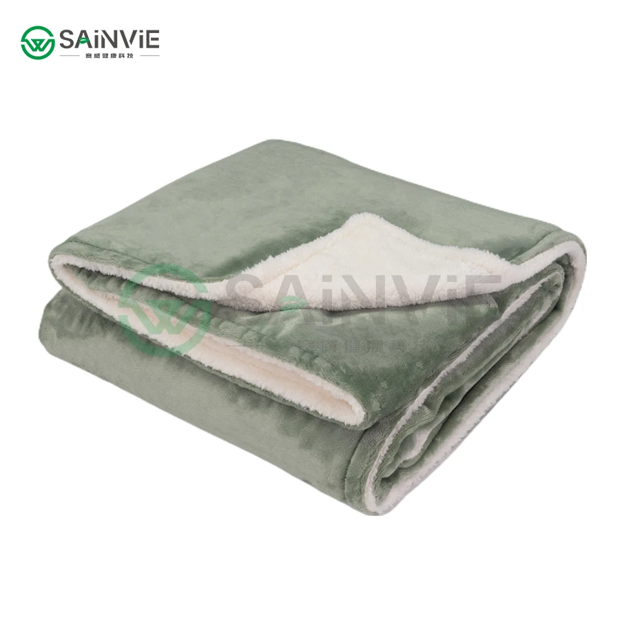 New design, 24V low power usage, electric shock hazard proof electric blanket.