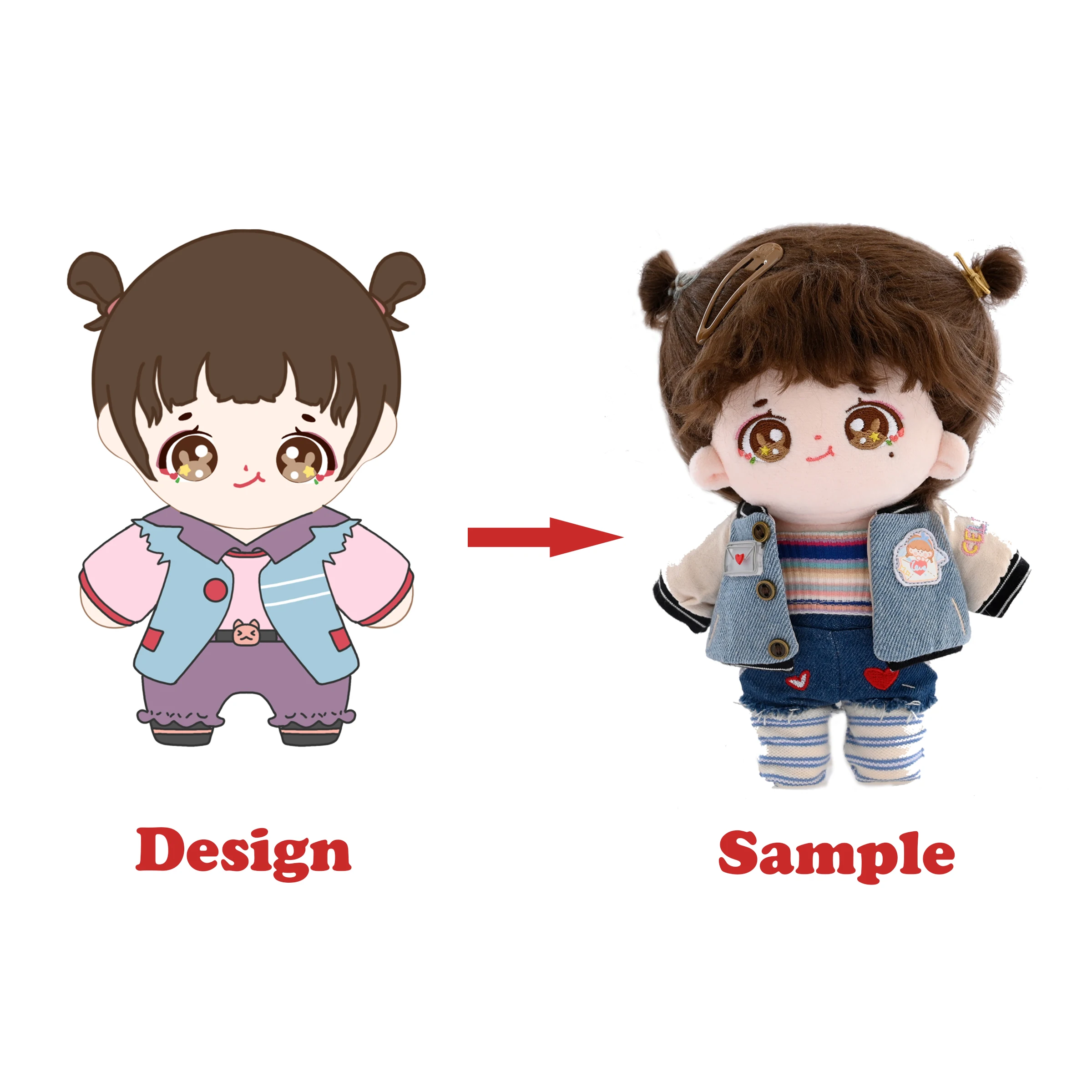 Оптовая продажа OEM низкий минимальный заказ мягкая кукла Kpop корейская Idol персонализированная Кукла-талисман звезда