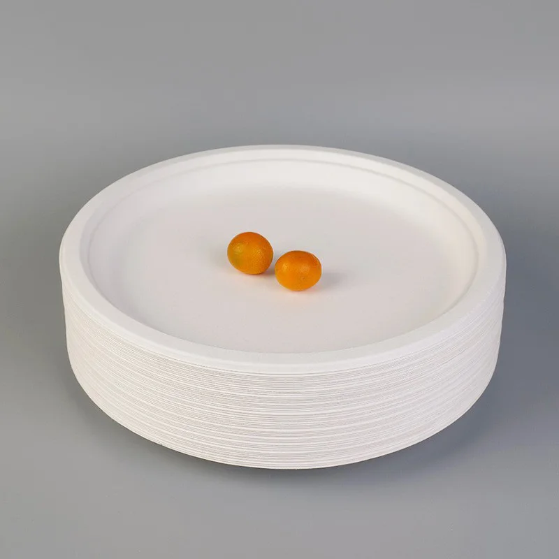 Disposable paper plate kindergarten handmade DIY painting cake barbecue tray biodegradable large paper plate 12 inches