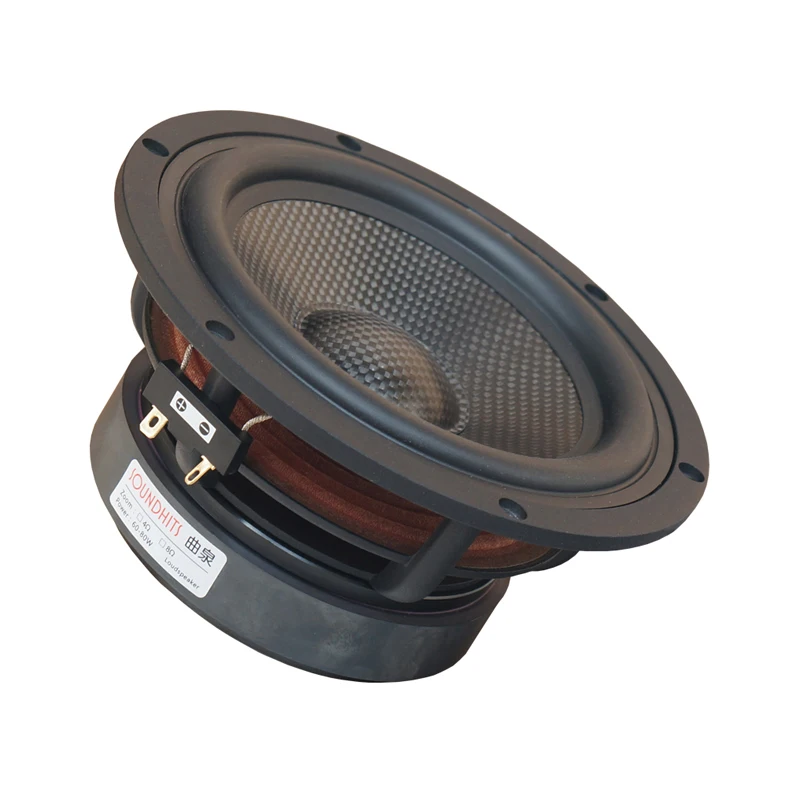 6.5 Inch Mid-bass Woofer Speaker Unit Home Audio LoudSpeaker 60W Large Magnet Steel Cast Aluminum Frame Car HIFI Sound Speaker
