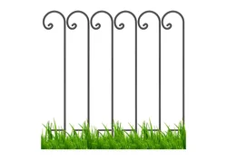 Shepherd Hook 65 Inch 1/2 Inch Thick Solid Metal No Assembly Strong Garden Hooks for Outdoor Christmas Decorations Lanterns