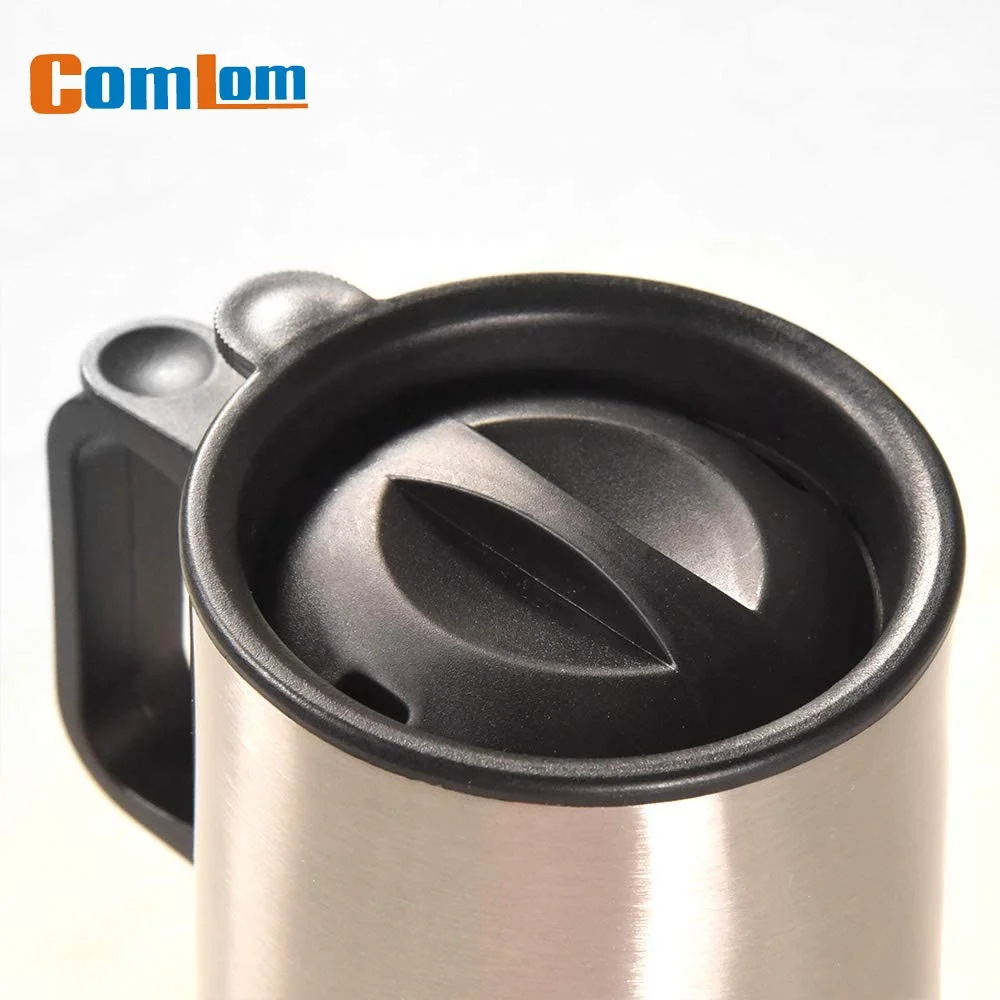 CL1C-E04-A Comlom 14oz Personalized White Insulated Stainless Steel Auto Travel Mug Car Cup Gift Tumbler