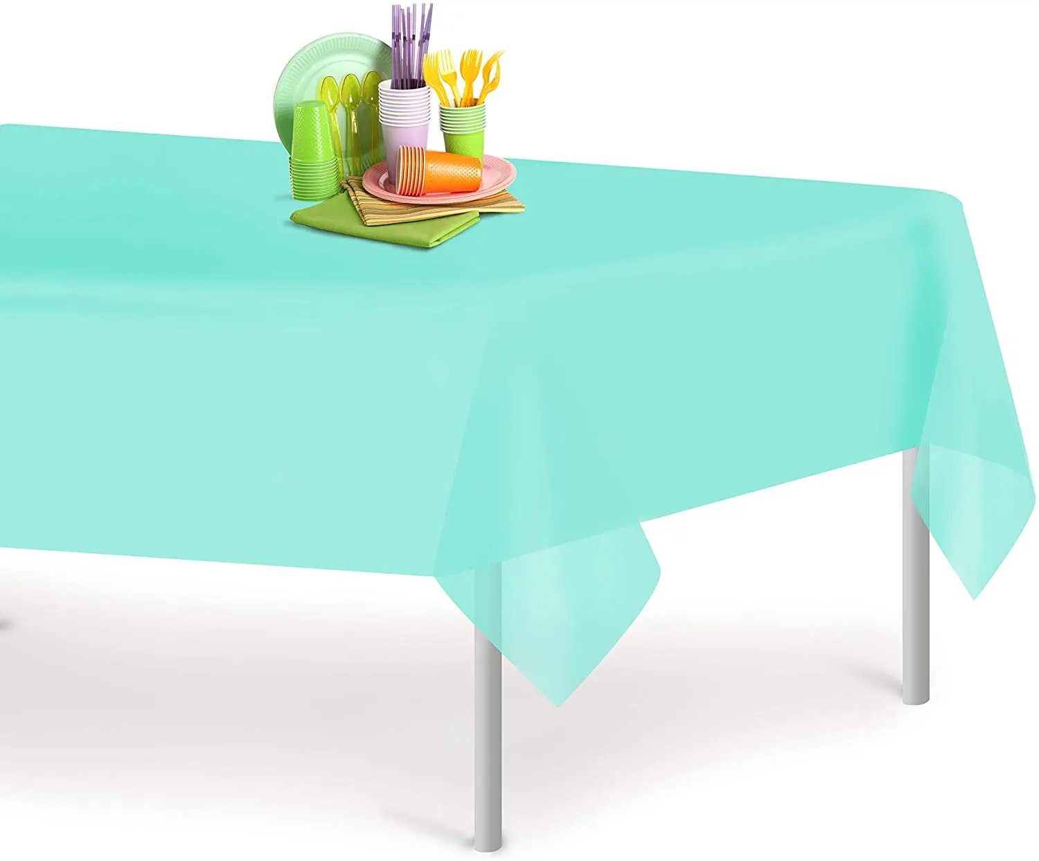 
Plastic tablecloth water proof disposable for wedding party banquet burgundy decorative rectangle tablecloth 