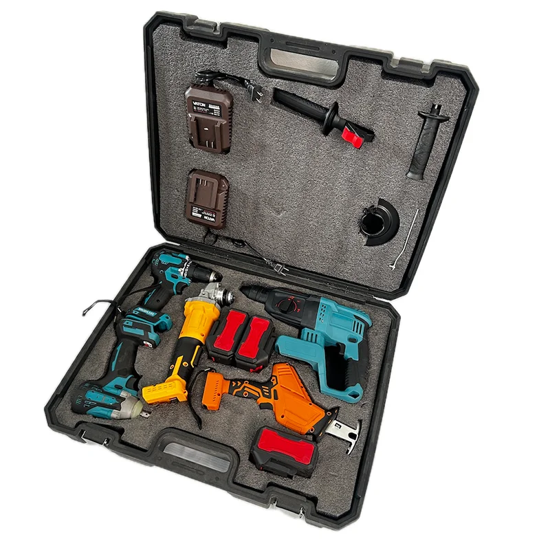 High Quality Factory Made Combo Power Tools 5 Kits Tool Set10 in 1 set 21v brushless cordless lithium tool combo kit cordless