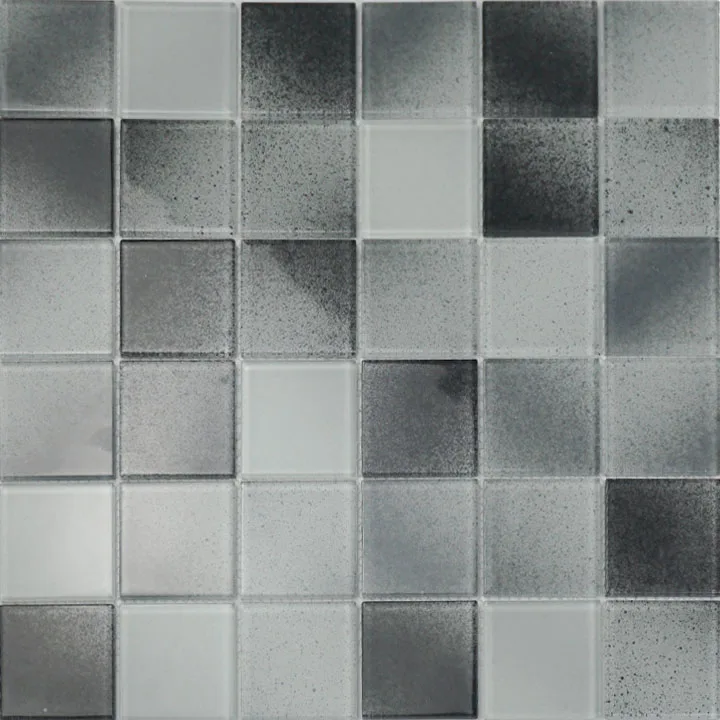 Wall decoration Brick Mosaic Crystal Glass Mosaic floor glass mosaic tiles for swimming pool tile