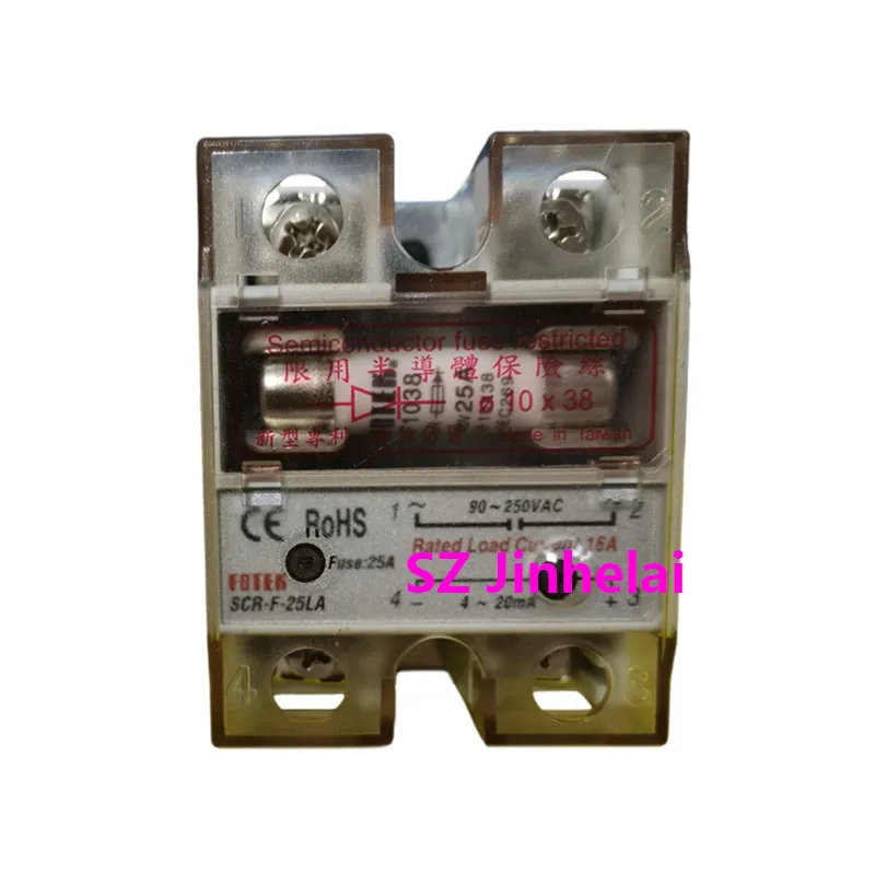 New and Original FOTEK SCR-F-25LA SCR-F-40LA-H High Quality SSR 16A Solid State Relay Voltage Regulator