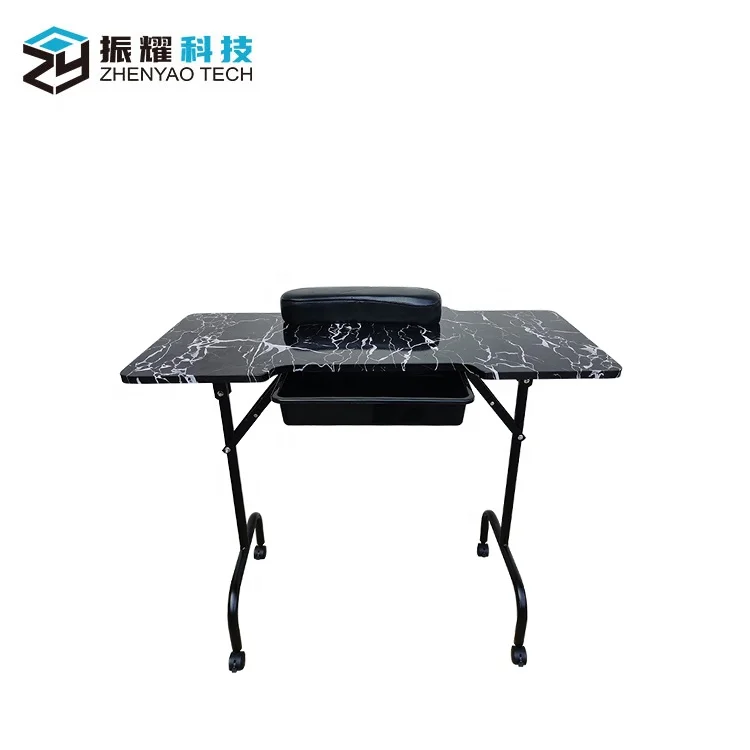 2021 Hot sale folding nail table cheap manicure table nail station