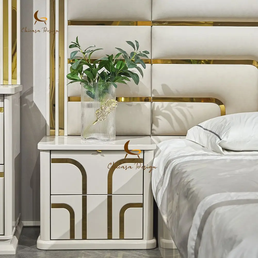 Hot Sale Bedroom Furniture Set Luxury King Size Bed Classic Wardrobe Bedroom Furniture