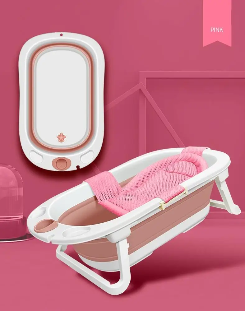 wholesale New Design Foldable Space Saving Plastic Baby Bath Basin Baby Bath Tub