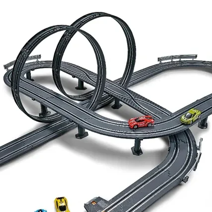 1/64 Scale Rc Slot Car Race Track Toy Car Electric Powered Slot Car Race Track