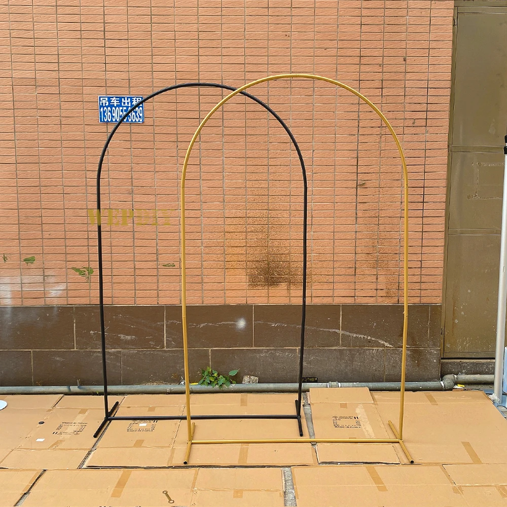 Wedding props black arch stage background welcome decoration wedding arrangement arch iron flower stand decoration