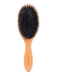 detangling soft boar bristle tangle free bamboo/wooden curly hair brush