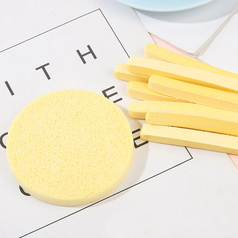 12Pcs/bag Natural Cleaning Compression Sponge Cotton Scrubber Dish Washing Compressed Cellulose Sponge
