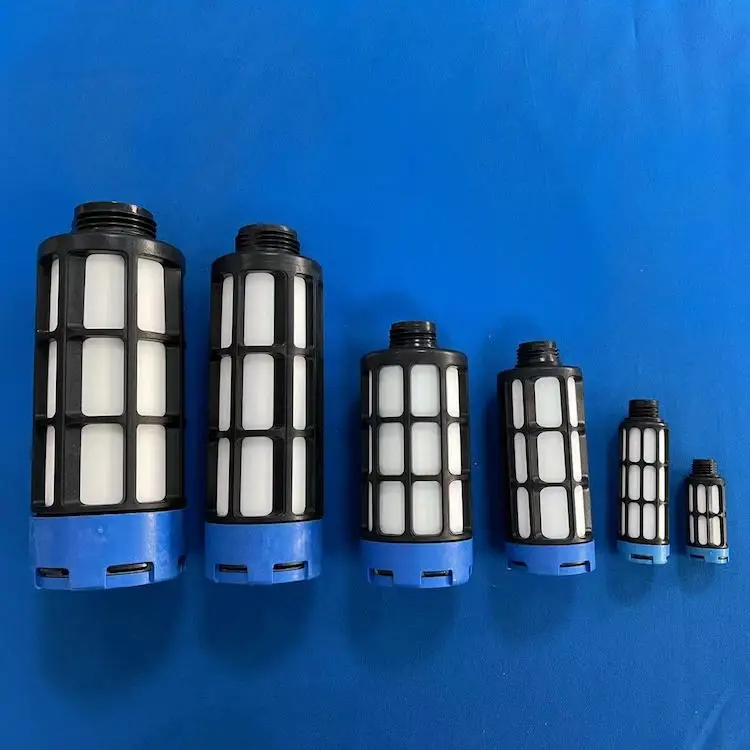 factory directly sell Pneumatic Plastic Silencer Muffler with Porous Plastic Tube inside