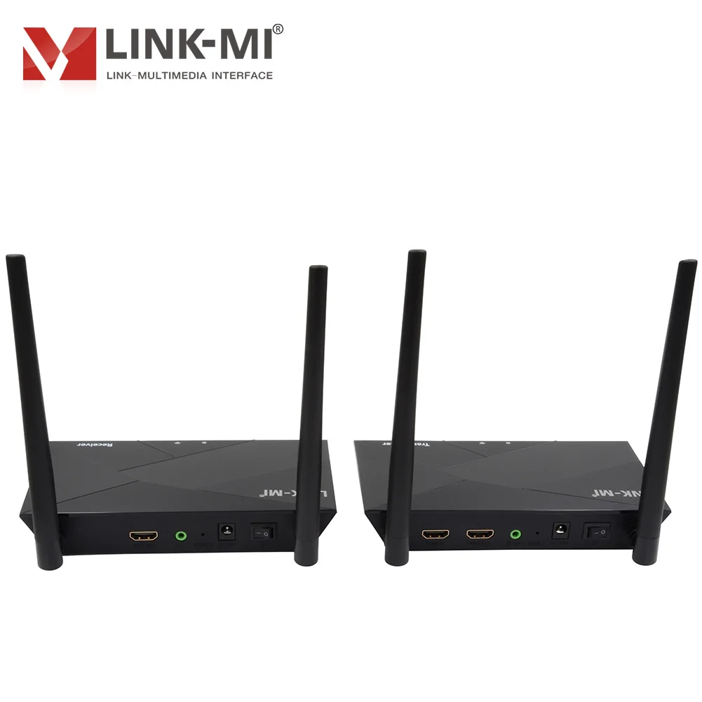 LINK-MI 100m Wireless HDMI Extender Kits 1080p@60Hz Support IR Control long distance transmission Wireless Transmitter Receiver