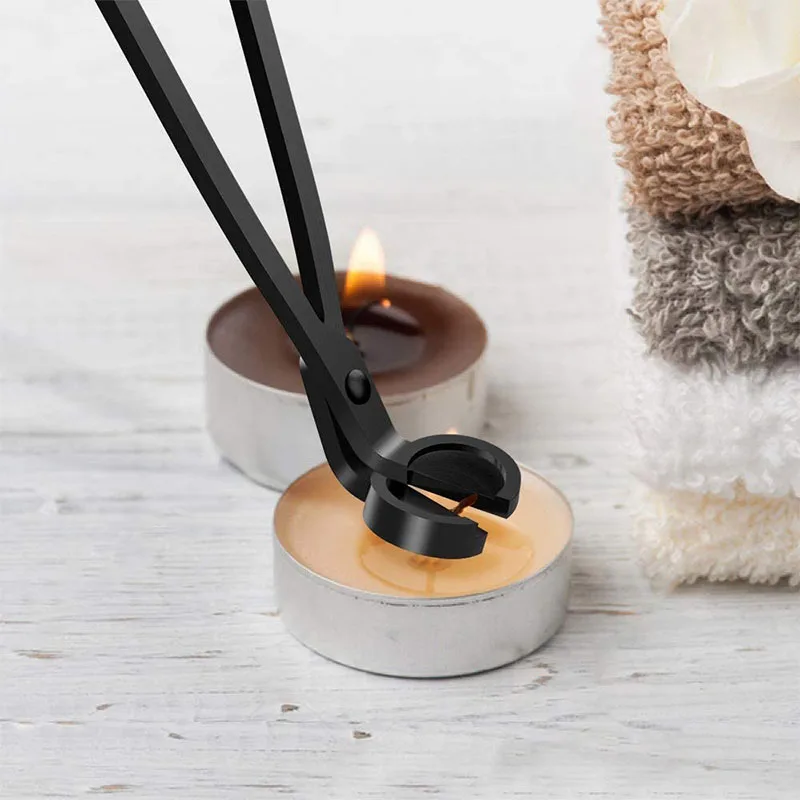 Оптовая Продажа Черный фитиль триммер Snuffer закрытым носком лампы в форме свечи аксессуар комплект 3