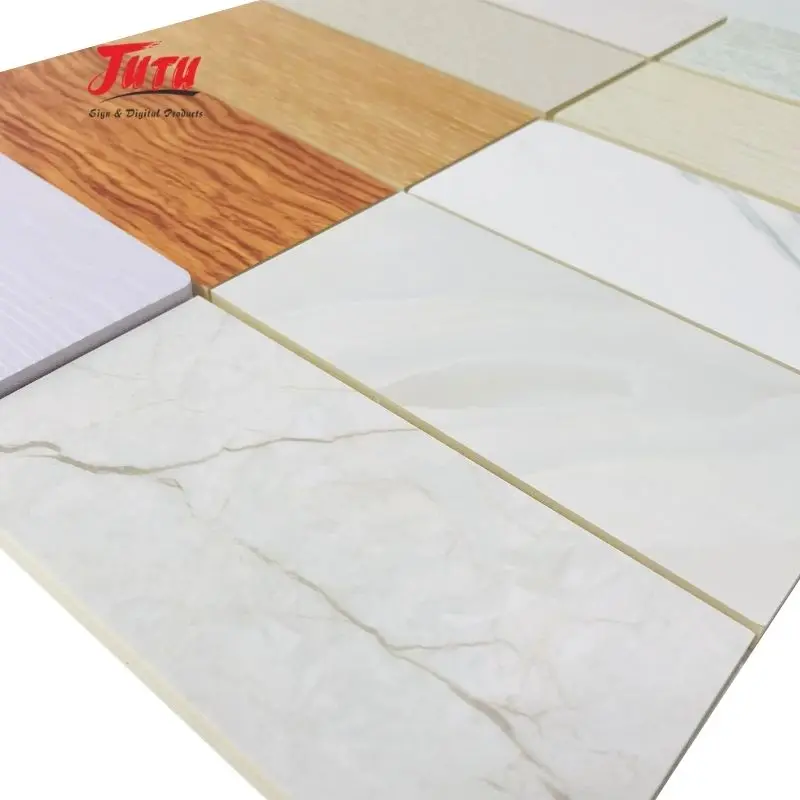1220x2800 1220x2440 Waterproof high glossy interior wall PVC sheet UV marble panel PVC wall panel