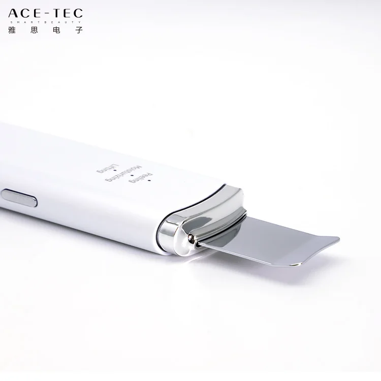 Ultrasonic Deep Cleaning Exfoliating Facial Skin Scrubber Spatula