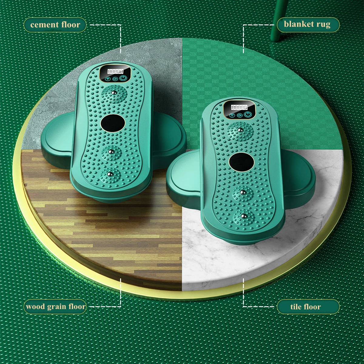 A new generation of aerobic exercise twisting step whole exercise noiseless abdominal muscl Split twist lumbar disc