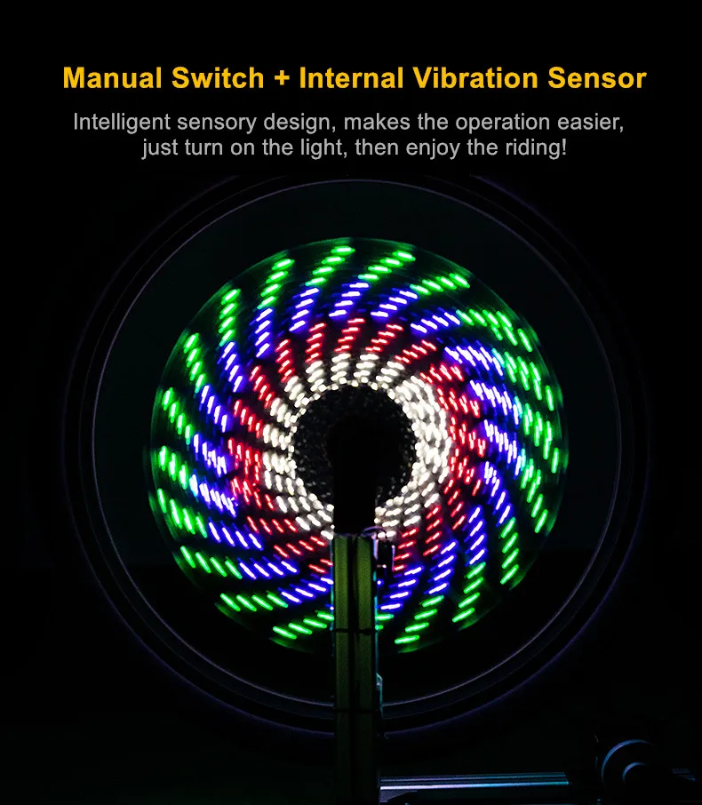 Cycling Bike LED Spoke Light Warning Decoration Lamp Outdoor Bike Spoke Wheel Lights