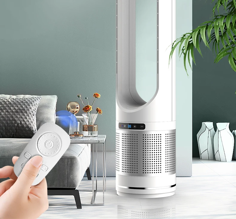 Hepa Filter Air Purifier Bladeless Fan Multifunctional Smart Home Electric Digital Plastic Floor Household CB Ce Rohs EMC 240