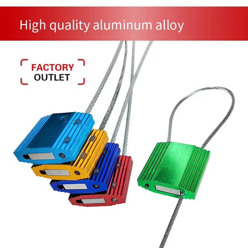 Adjustable Have Duty Aluminum Waterproof Cable Seal Wire Lock