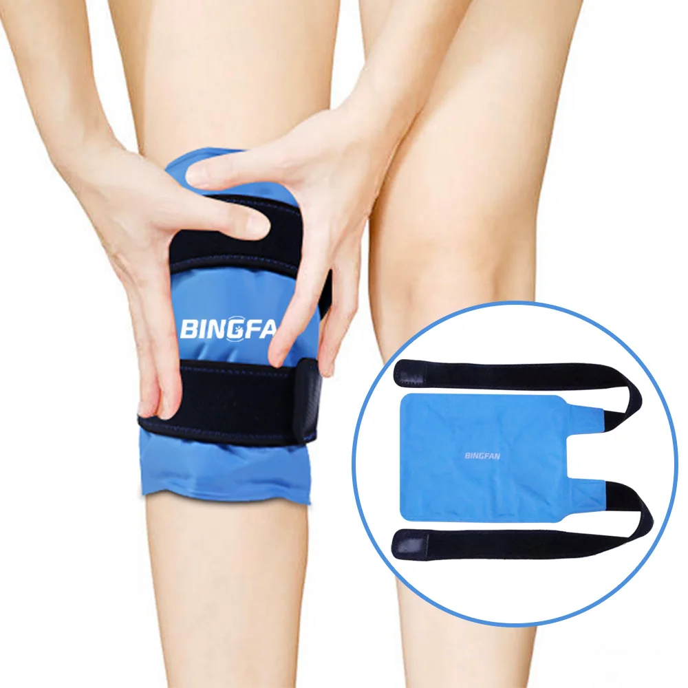 Iso9001 Reusable knee Ice Pack Wrap Cold Hot Compress Ice Gel Brace For Knee Arthritis Pain Relief