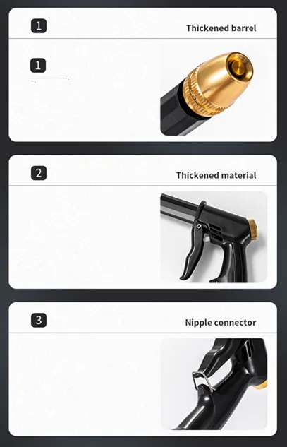 High Pressure Washer Water Gun garden hose nozzle Spray sprayer For Water jet Foam Pot Car power Cleaning Tool